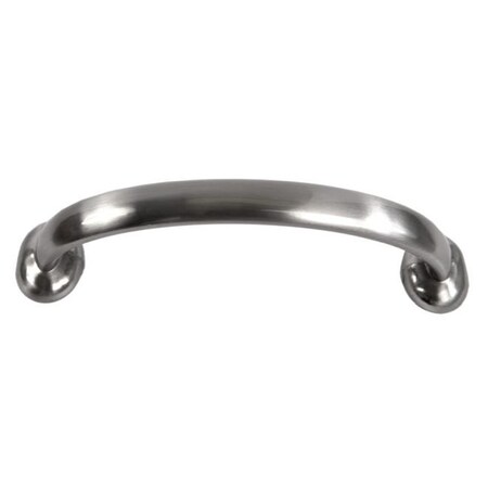 Crown 4-1/4" Deco Cabinet Pull with 3-3/4" Center to Center Satin Nickel Finish CHP87215SN